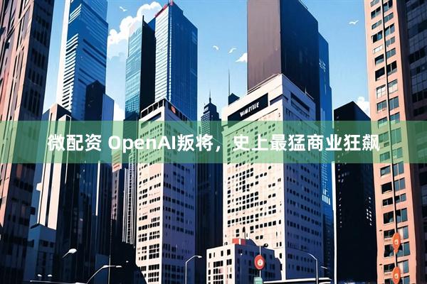 微配资 OpenAI叛将，史上最猛商业狂飙
